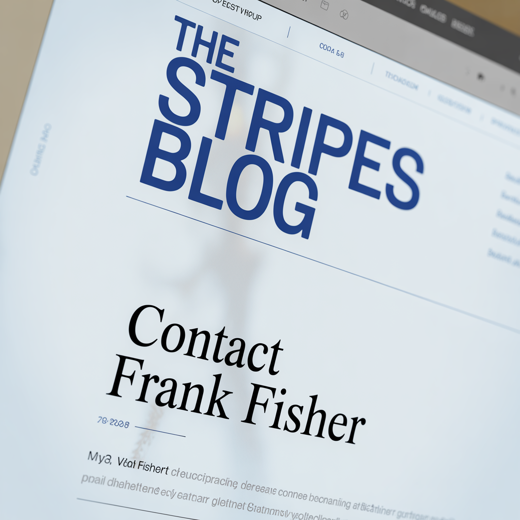 thestripesblog contact frank fishe