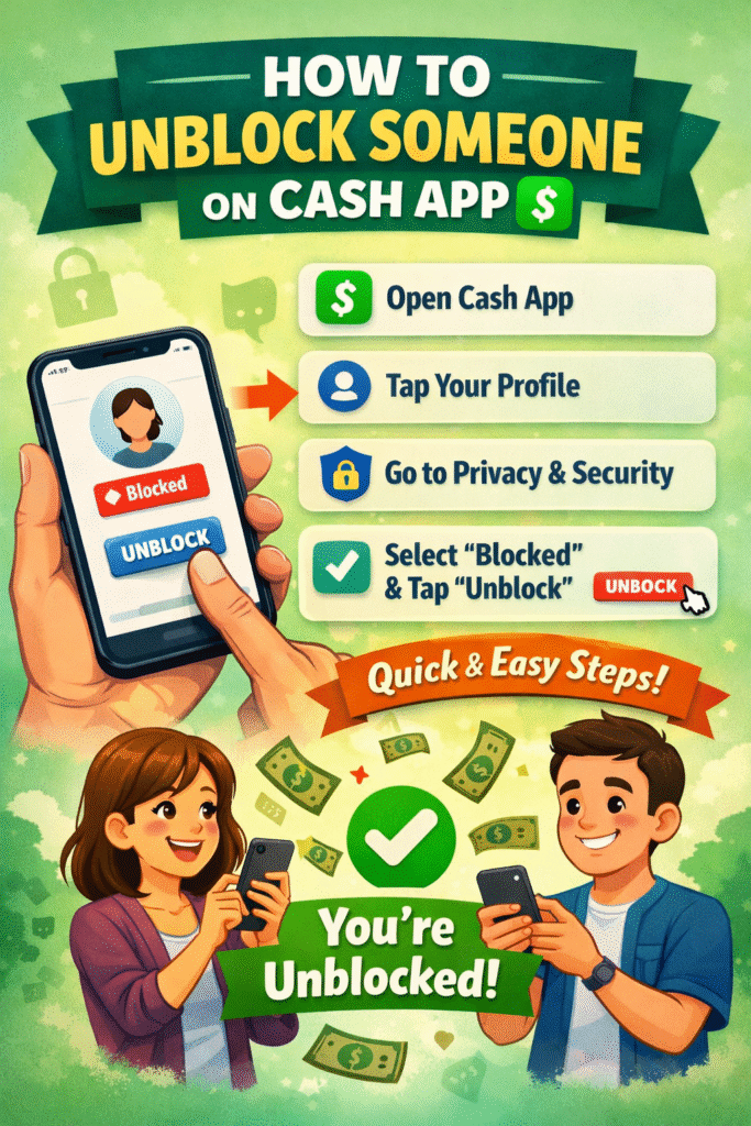 How to Unblock Someone on Cash App: A Complete Step-by-Step Guide for 2025 how to unblock someone on cash app