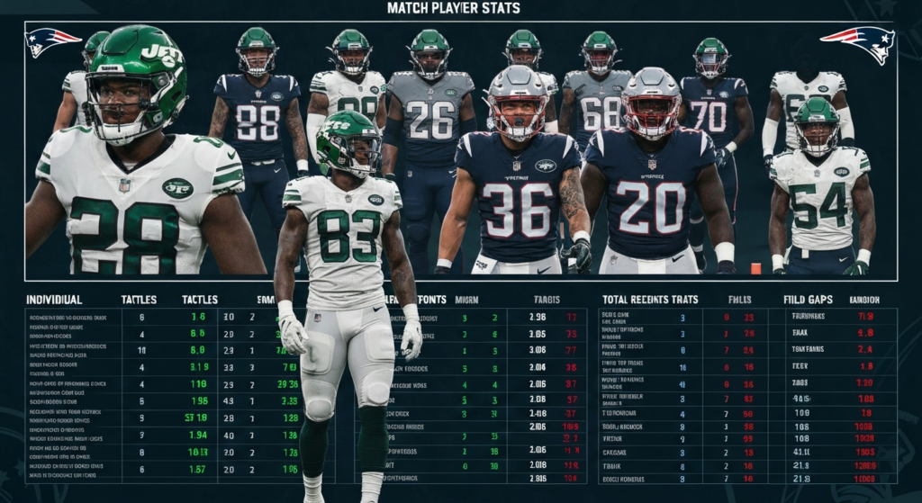 New York Jets vs New England Patriots Match Player Stats