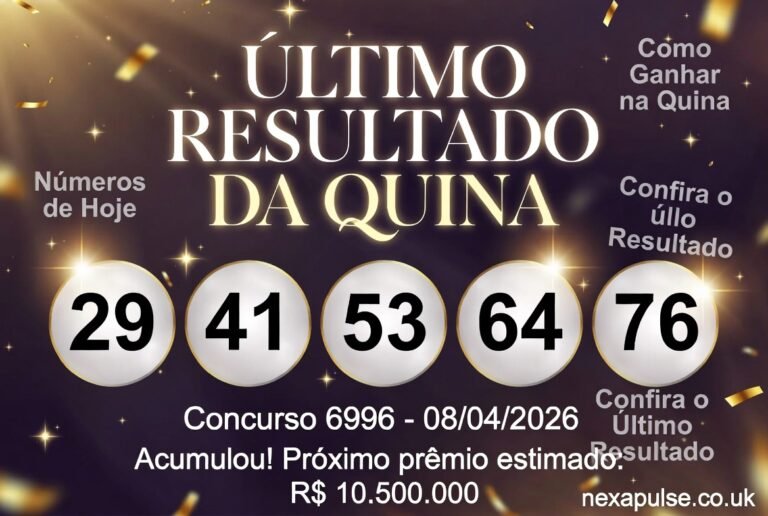 último resultado da quina