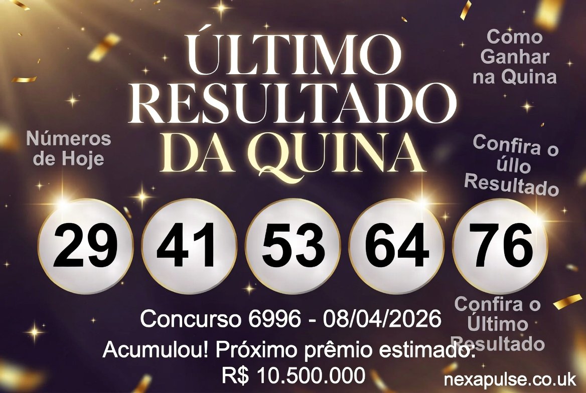 último resultado da quina